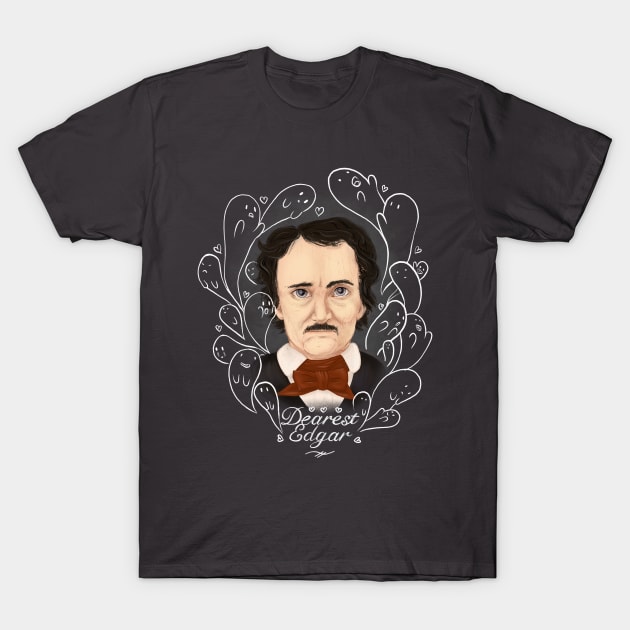 Edgar Allan Poe T-Shirt by SarahWrightArt